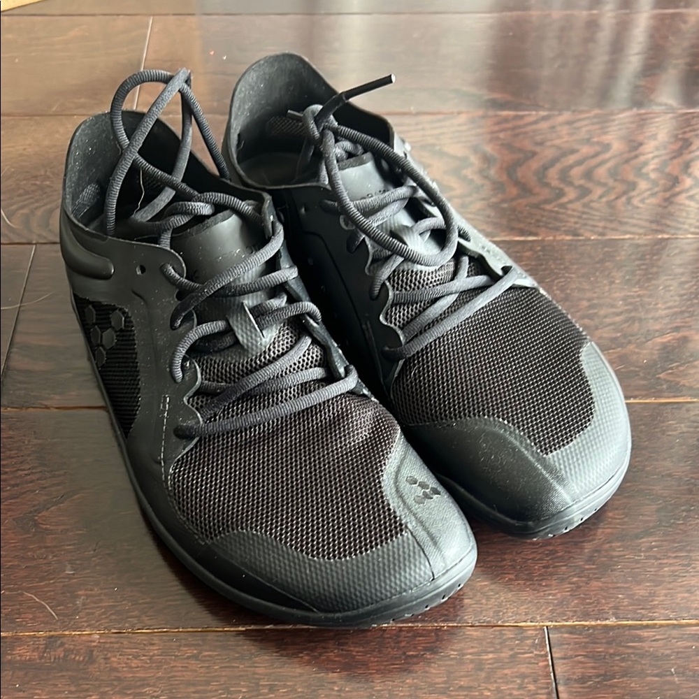 Vivo Barefoot Black Mesh Athletic Shoes
